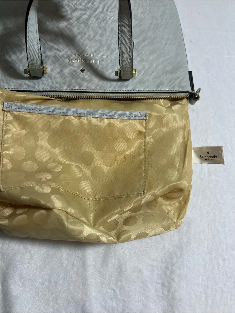 Kate Spade small Cedar Street Harmony with Gold Tone Chain-Trim Strap